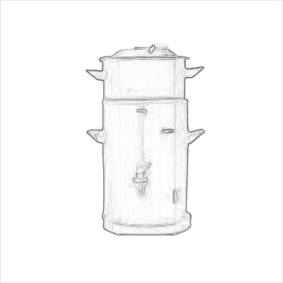 ../frankl24shop/Wärmeschankbehälter mit Kaffeebrühaufsatz 40l